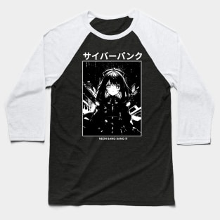 Cyberpunk Girl Baseball T-Shirt